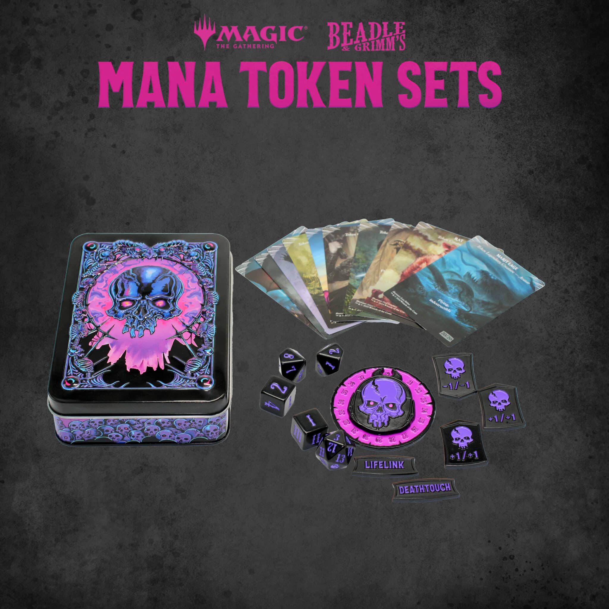 Beadle & Grimm's Magic: The Gathering Black Mana Token Set image 0